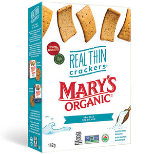 Mary's Organic Real Thin Crackers - Sea Salt