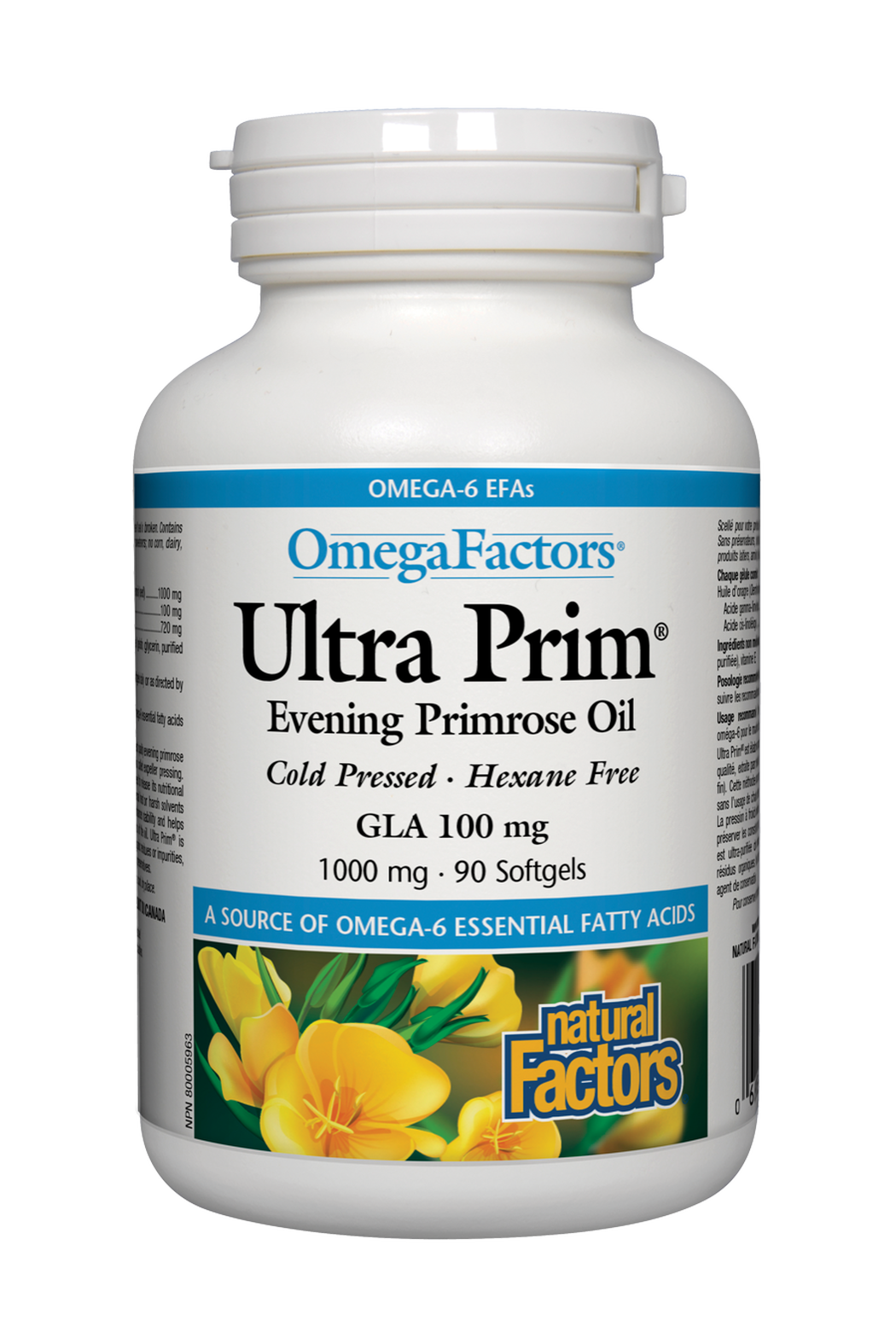 Natural Factors Ultra Prim Evening Primrose Oil 1000 mg 90s