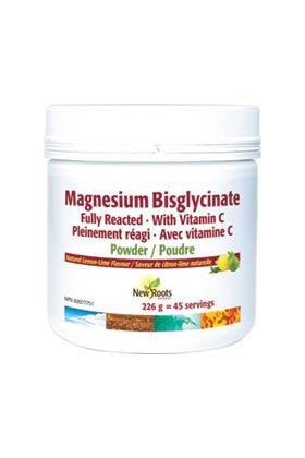 New Roots Magnesium Bisglycinate - Lemon-Lime Flavour 226g