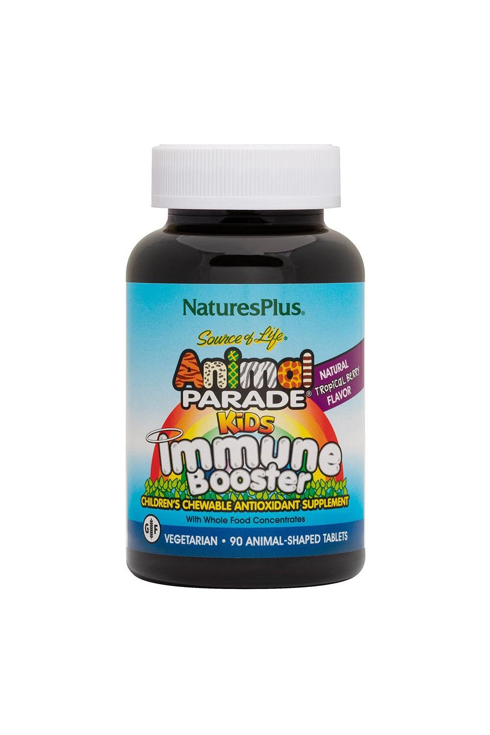Animal Parade Kids Immune Booster Chewable - Tropical Berry Flavour 90s