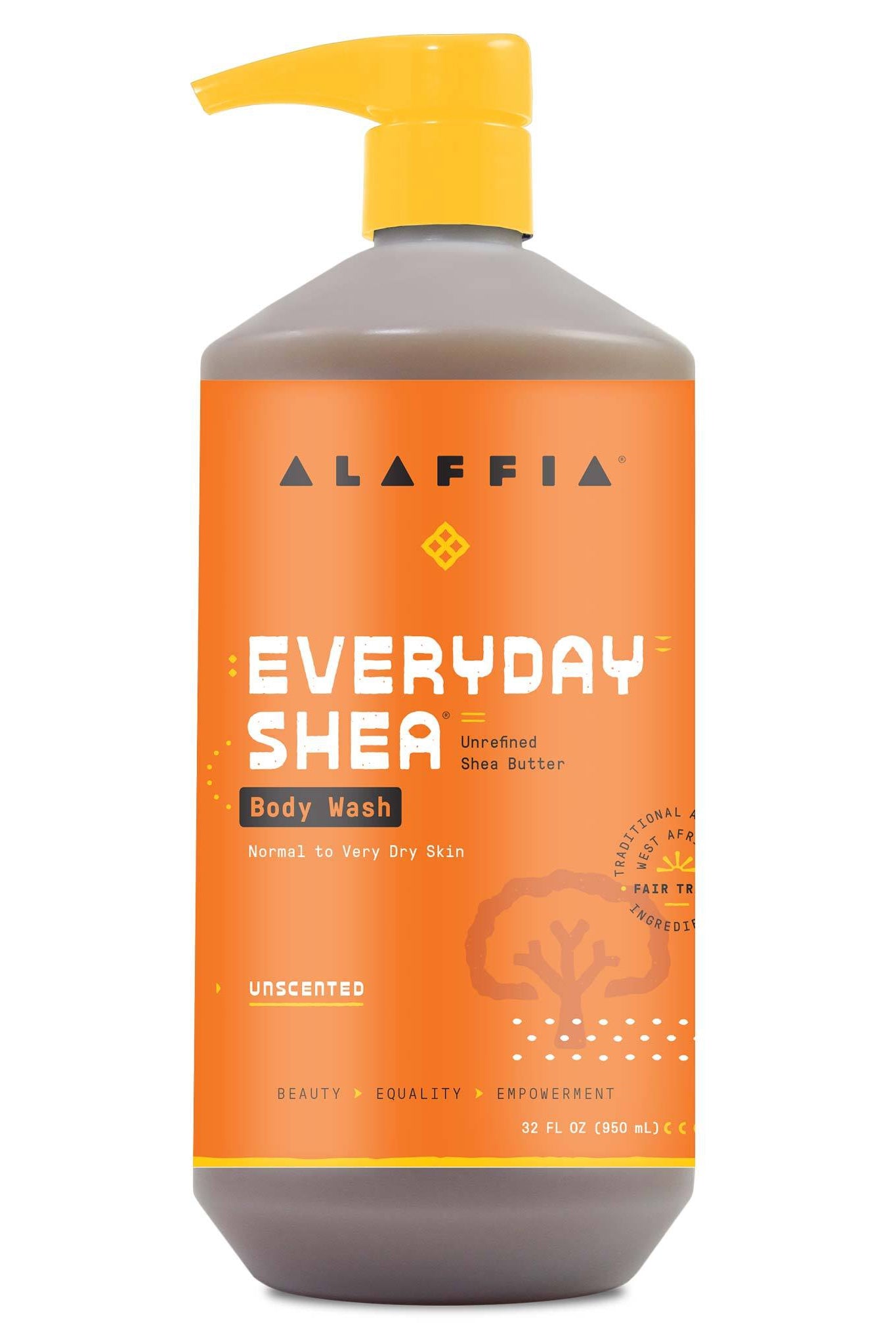 Alaffia Everyday Shea Body Wash - Unscented 950 ml