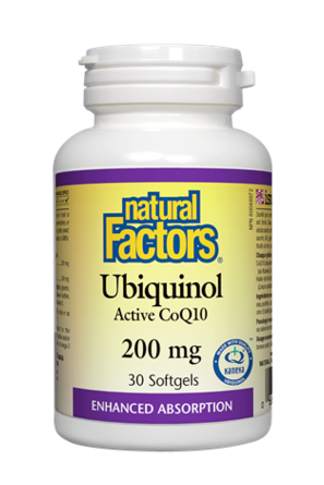Natural Factors Ubiquinol Active CoQ10 200mg 30s