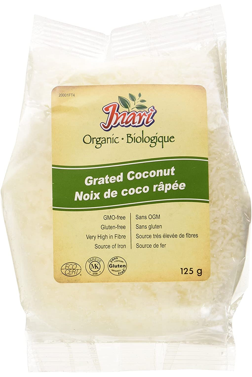 Inari Organic Grated Coconut 125g
