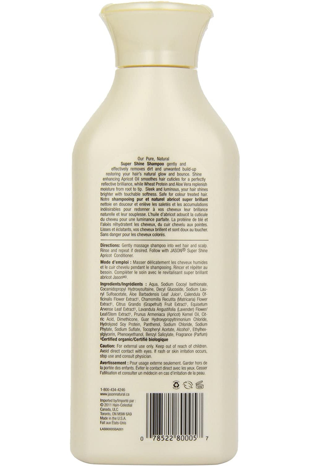 Jason Super Shine Apricot Shampoo 473ml