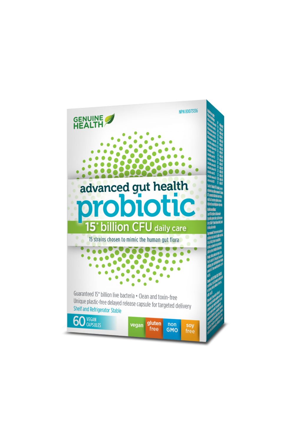 Genuine Health Advanced Gut Health Probiotic 15 Billion CFU 60s