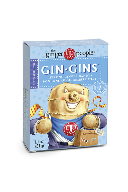Ginger People Gin Gins Super Strength Ginger Candy Travel Pack 31g