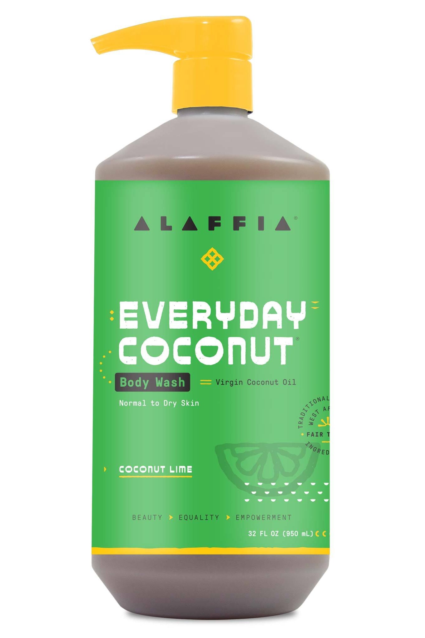 Alaffia Everyday Coconut Body Wash - Purely Coconut 950 ml