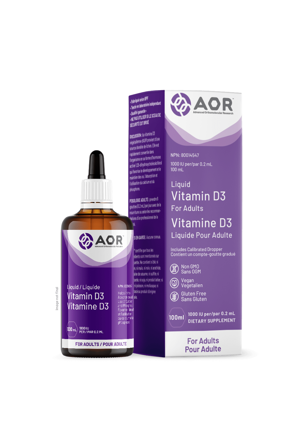 AOR Vitamin D3 Liquid (Adult) 100ml