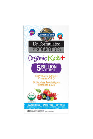Garden of Life Dr. Formulated Probiotics Organic Kids+ 5 Billion CFU Berry Cherry 30s