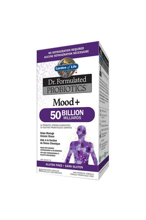 Garden of Life Dr. Formulated Probiotics Mood+ 50 Billion CFU Shelf-Stable 60s