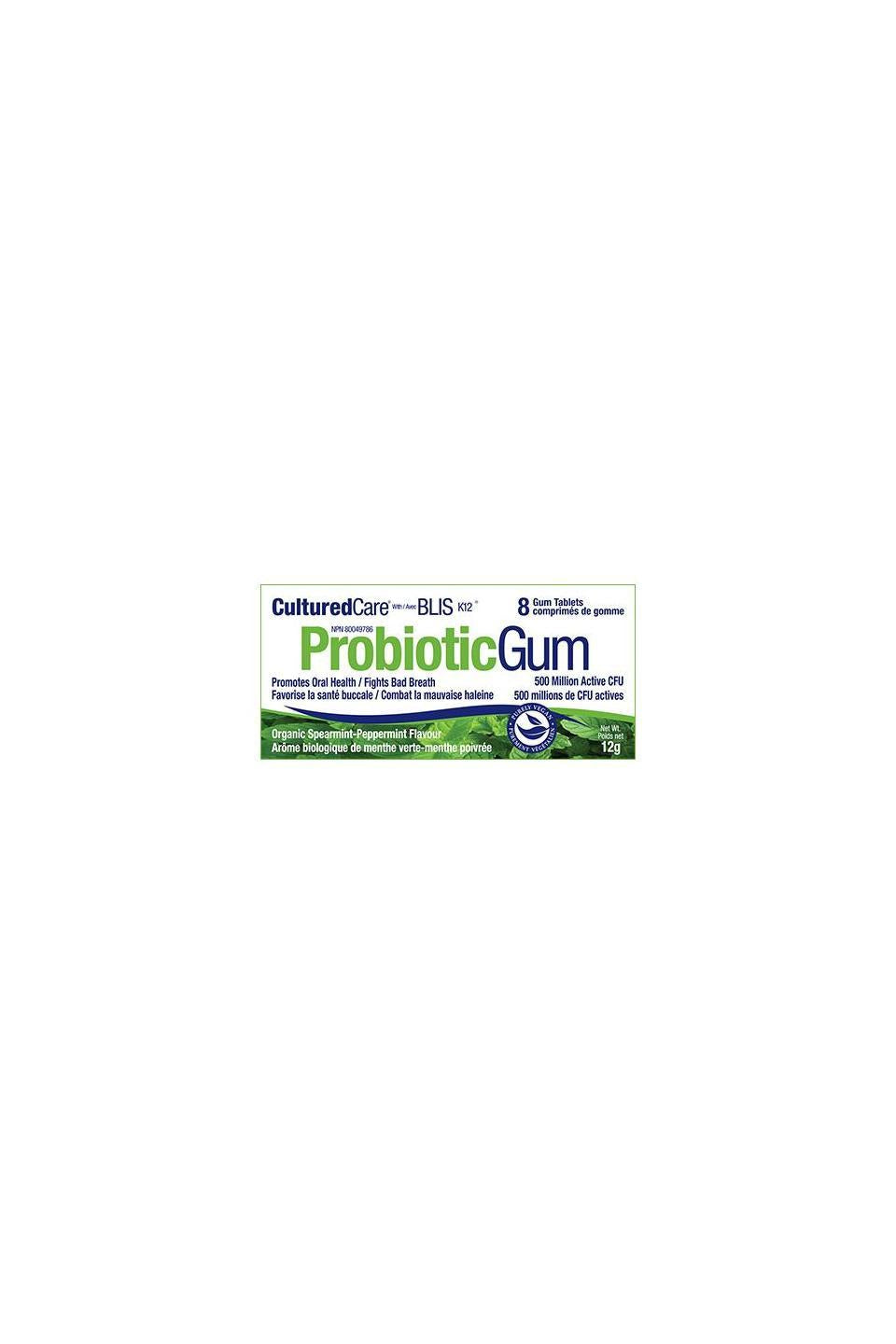 Prairie Naturals Probiotic Gum Organic Spearmint-Peppermint 8pcs