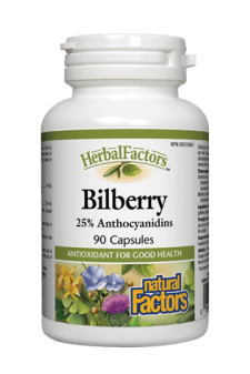 Natural Factors Bilberry 90s