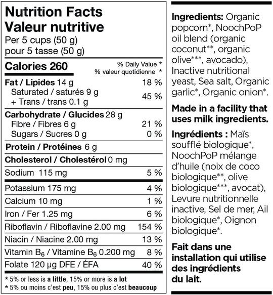 Nooch Popcorn - Kinda Garlic & Cheesy