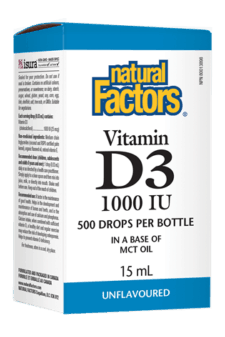 Natural Factors Vitamin D3 1000 IU 15ml