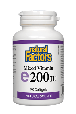 Natural Factors Mixed Vitamin E 200IU 90s