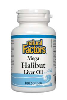 Natural Factors Mega Halibut Liver Oil 180s