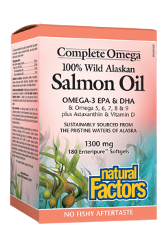 Natural Factors Wild Alaskan Salmon 180s
