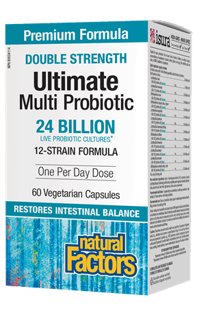 Natural Factors Double Strength Ultimate Multi Probiotic 24 Billion CFU 60s