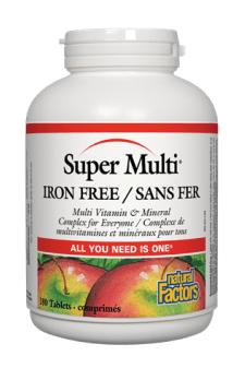 Natural Factors Super Multi Iron Free 180s