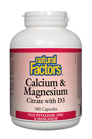 Natural Factors Calcium & Magnesium with D3 180s