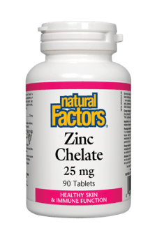 Natural Factors Zinc Chelate 25 mg 90s