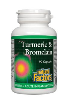 Natural Factors Turmeric & Bromelain 90s
