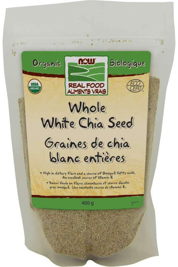 NOW Organic Whole White Chia Seed 400g