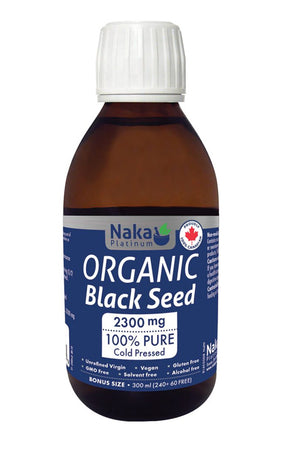 Naka Platinum Black Seed 2300mg 300ml Bonus Size (240 + 60 Free)