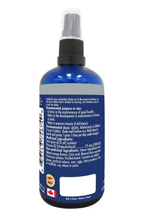 Naka Platinum Pro Vitamin D Sublingual Spray 100ml  Bonus Size (60 + 40 Free) - Orange Flavour
