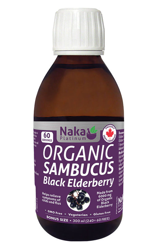 Naka Platinum Organic Sambucus Black Elderberry 300ml