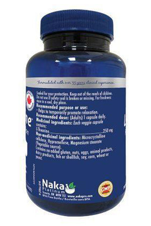 Naka Pro L-Theanine 250 mg 75s Bonus Size (60s + 15s Free)