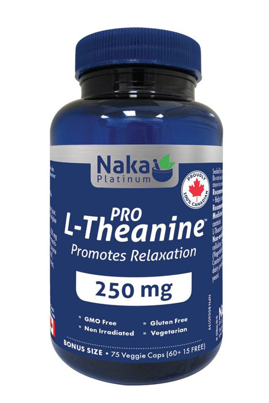 Naka Pro L-Theanine 250 mg 75s Bonus Size (60s + 15s Free)