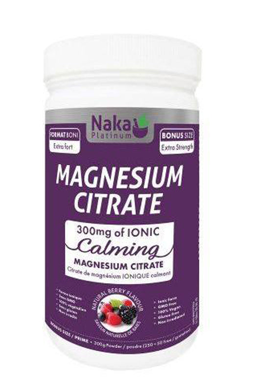 Naka Pro Mg12 Calming Magnesium Citrate 600g - Berry Flavour