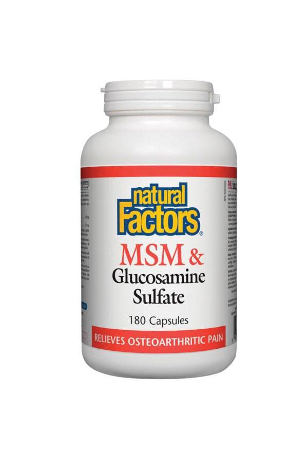 Natural Factors MSM & Glucosamine Sulfate 180s