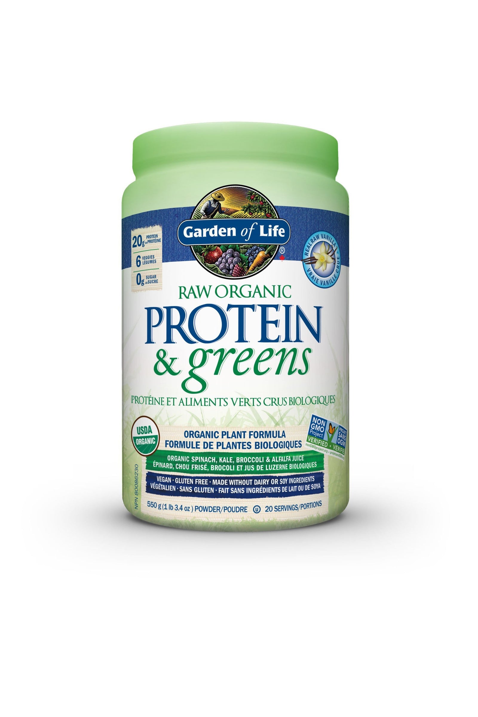 Garden of Life Raw Protein & Greens Vanilla 548g