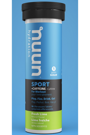 Nuun Sport Hydration + Caffeine - Fresh Lime 10s