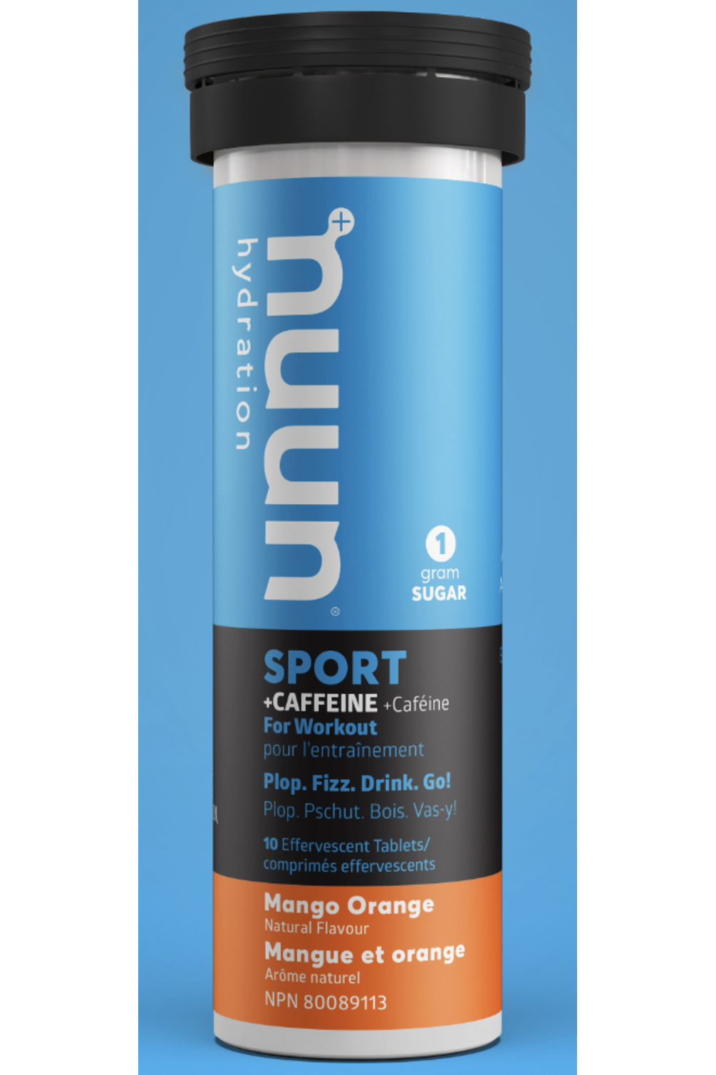 Nuun Sport with Caffeine Mango Orange 10s