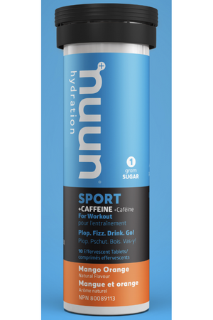 Nuun Sport with Caffeine - Mango Orange 10s