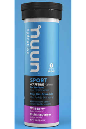 Nuun Sport Hydration + Caffeine - Wild Berry 10s