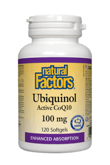 Natural Factors Ubiquinol Active CoQ10 100mg 120s