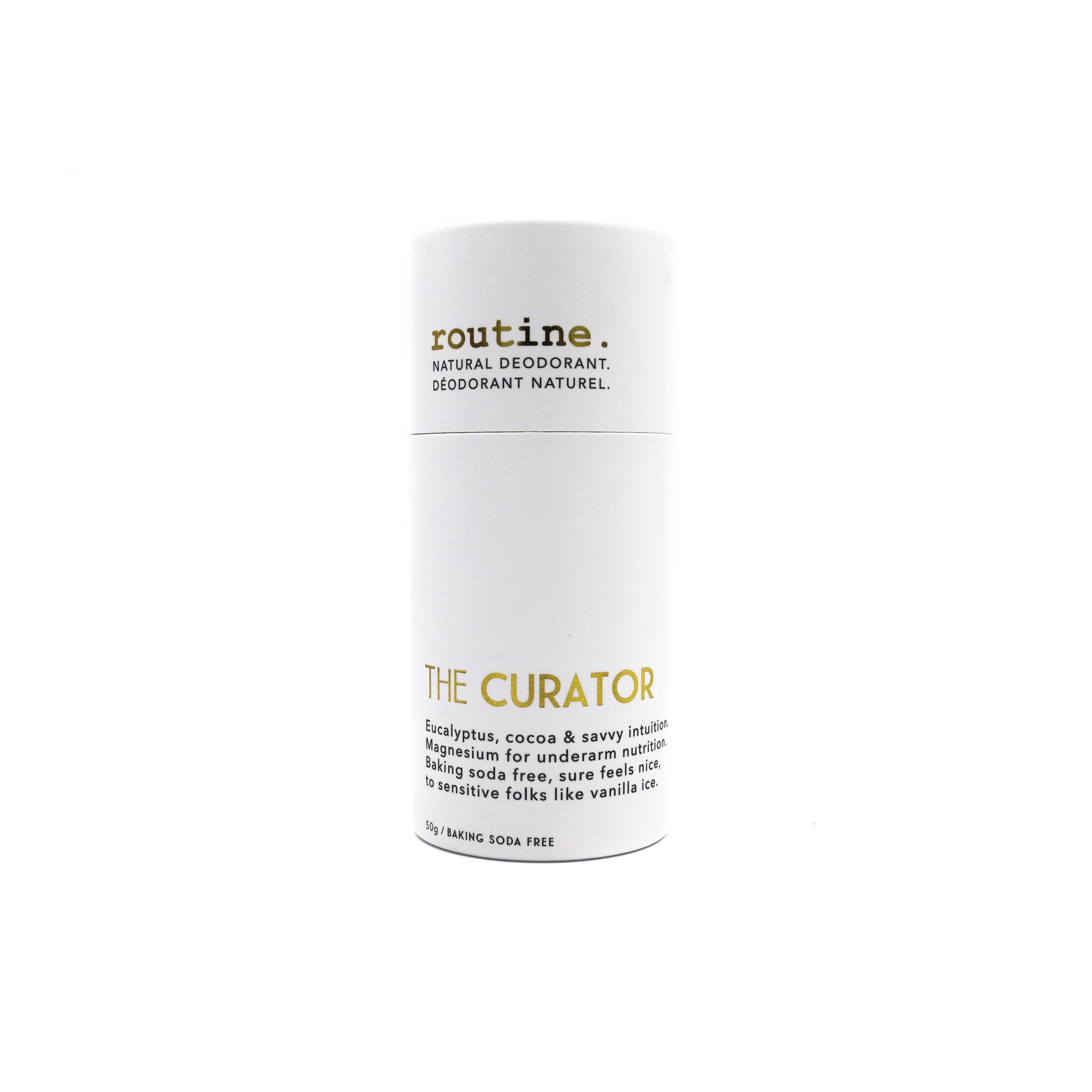 Routine The Curator Baking Soda Free Natural Deodorant Stick 50g