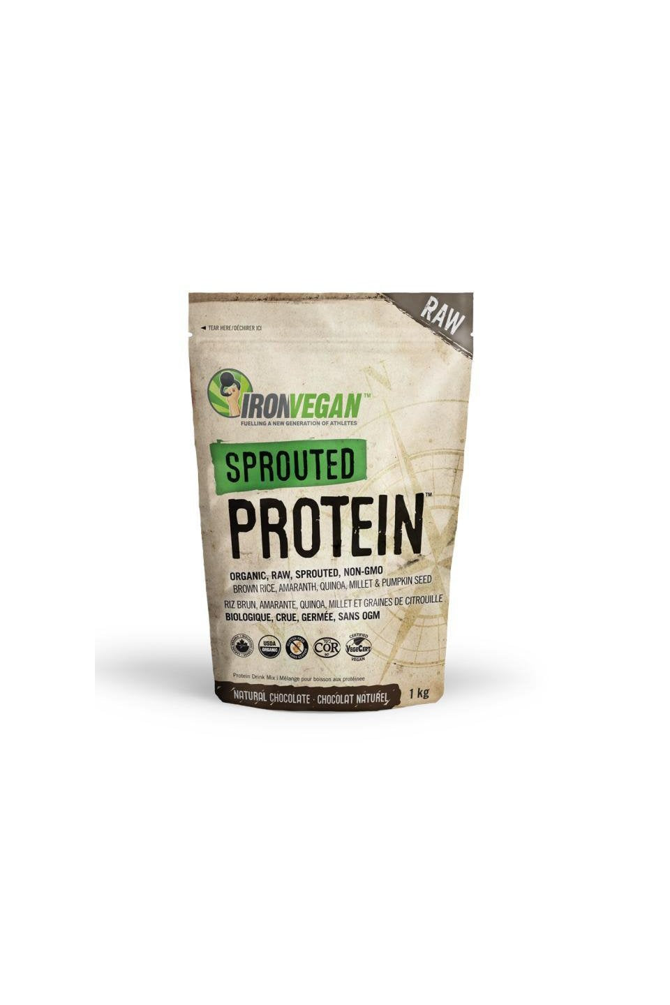 Iron Vegan Sprouted Protein Chocolate 1kg