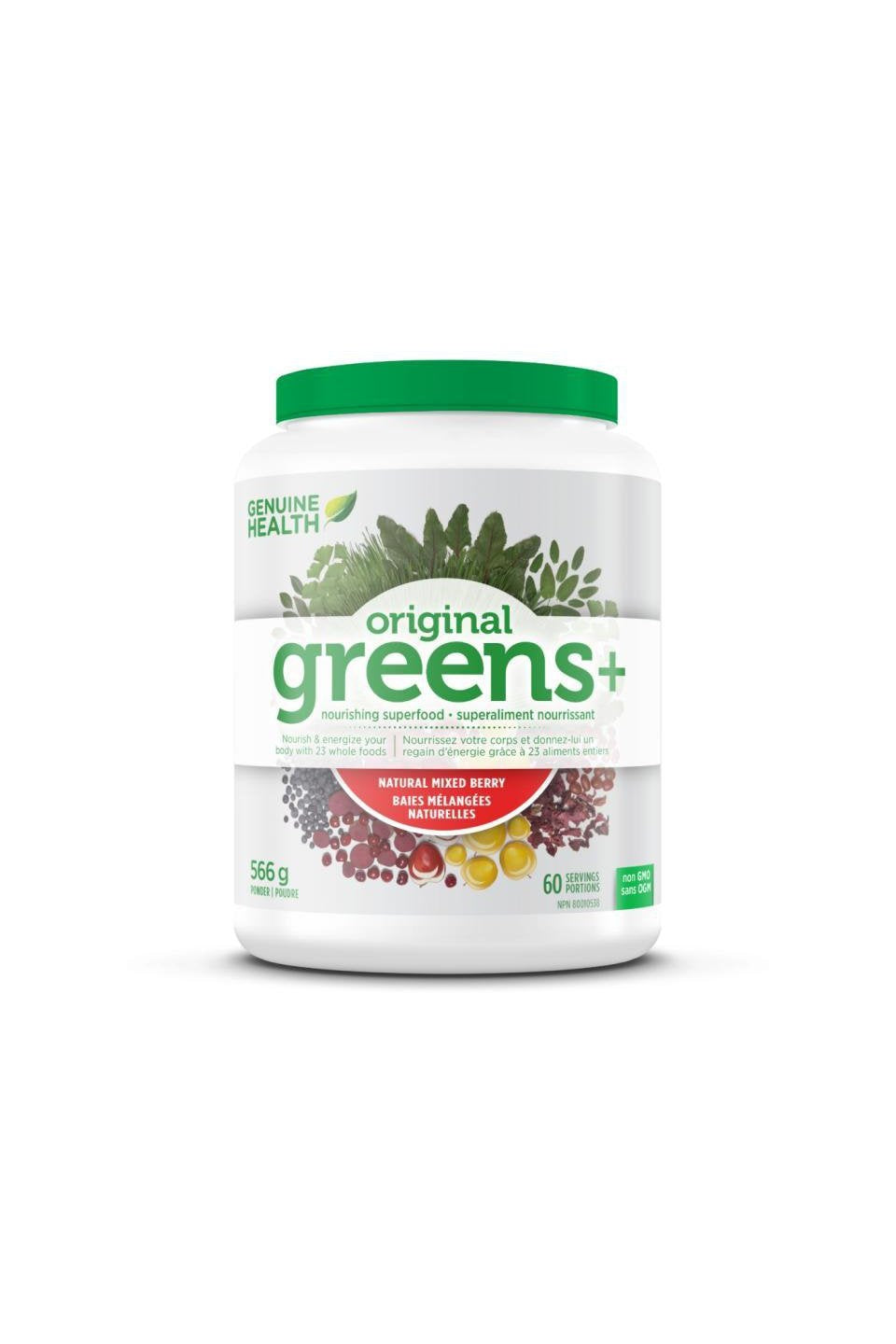 Genuine Health Greens+ Natural Mixed Berry Flavour 566g