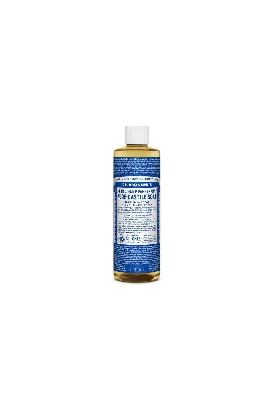 Dr Bronner's Castile Soap Peppermint 473ml