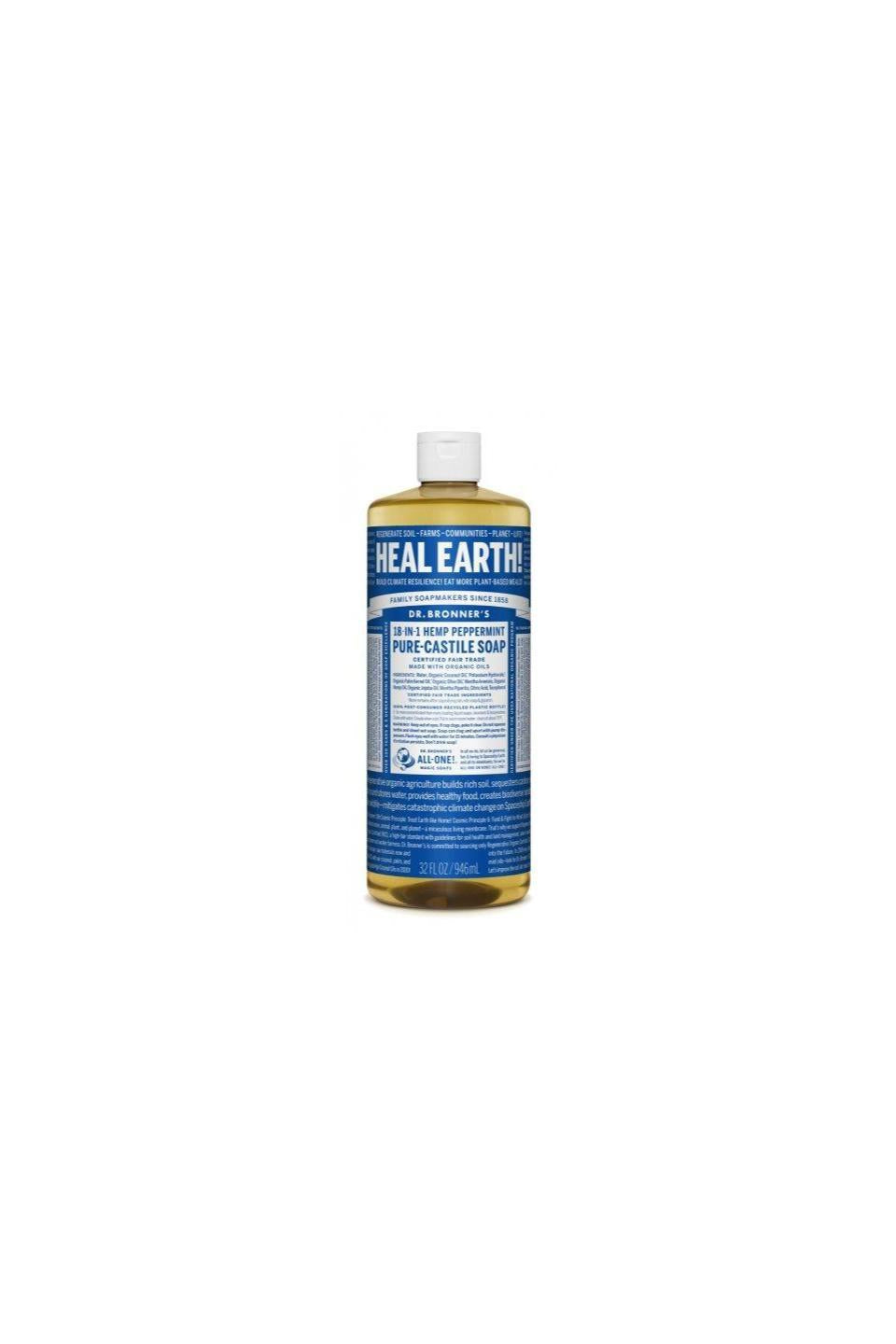 Dr Bronner's Castile Soap Peppermint 944ml