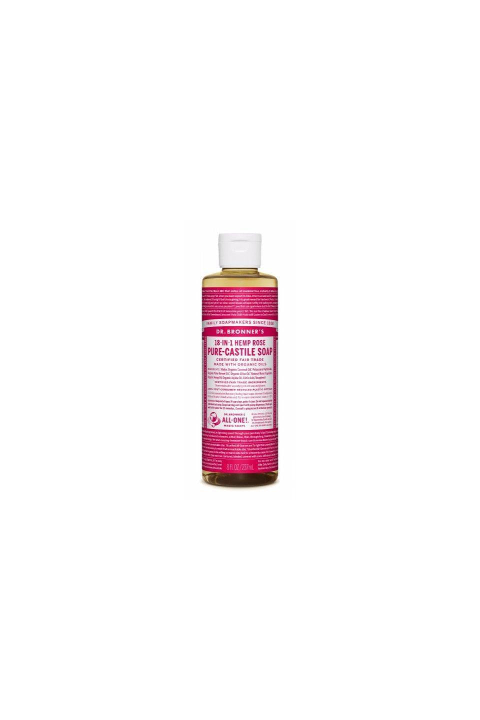 Dr Bronner's Castile Soap Rose 236ml