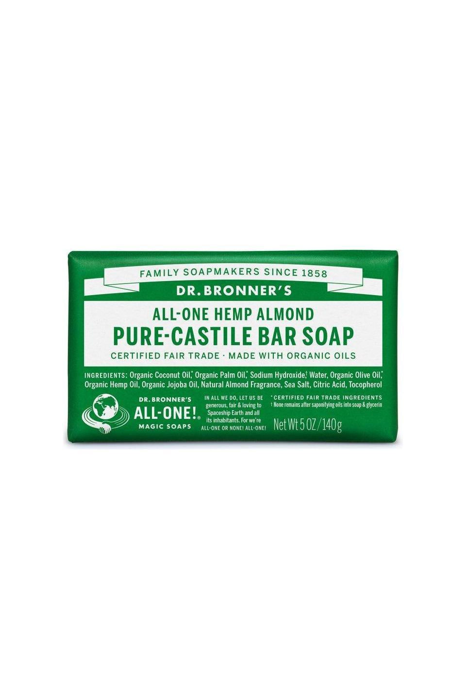 Dr Bronner's Bar Soap Almond 140g
