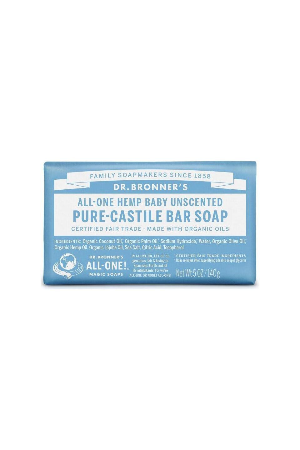 Dr Bronner's Bar Soap Baby 140g