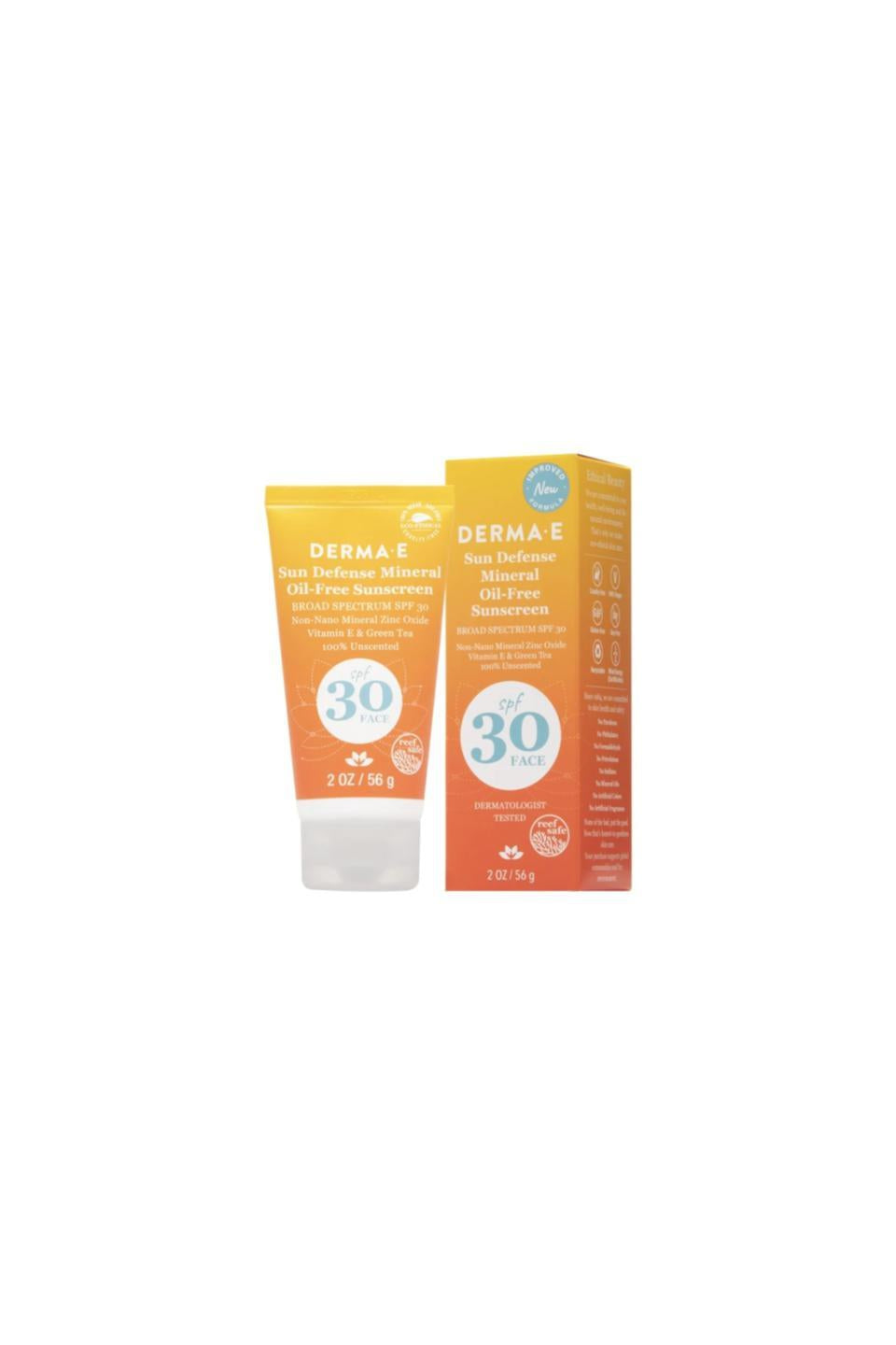 Derma E Sun Defense Mineral Oil-Free Sunscreen Face Lotion 56g