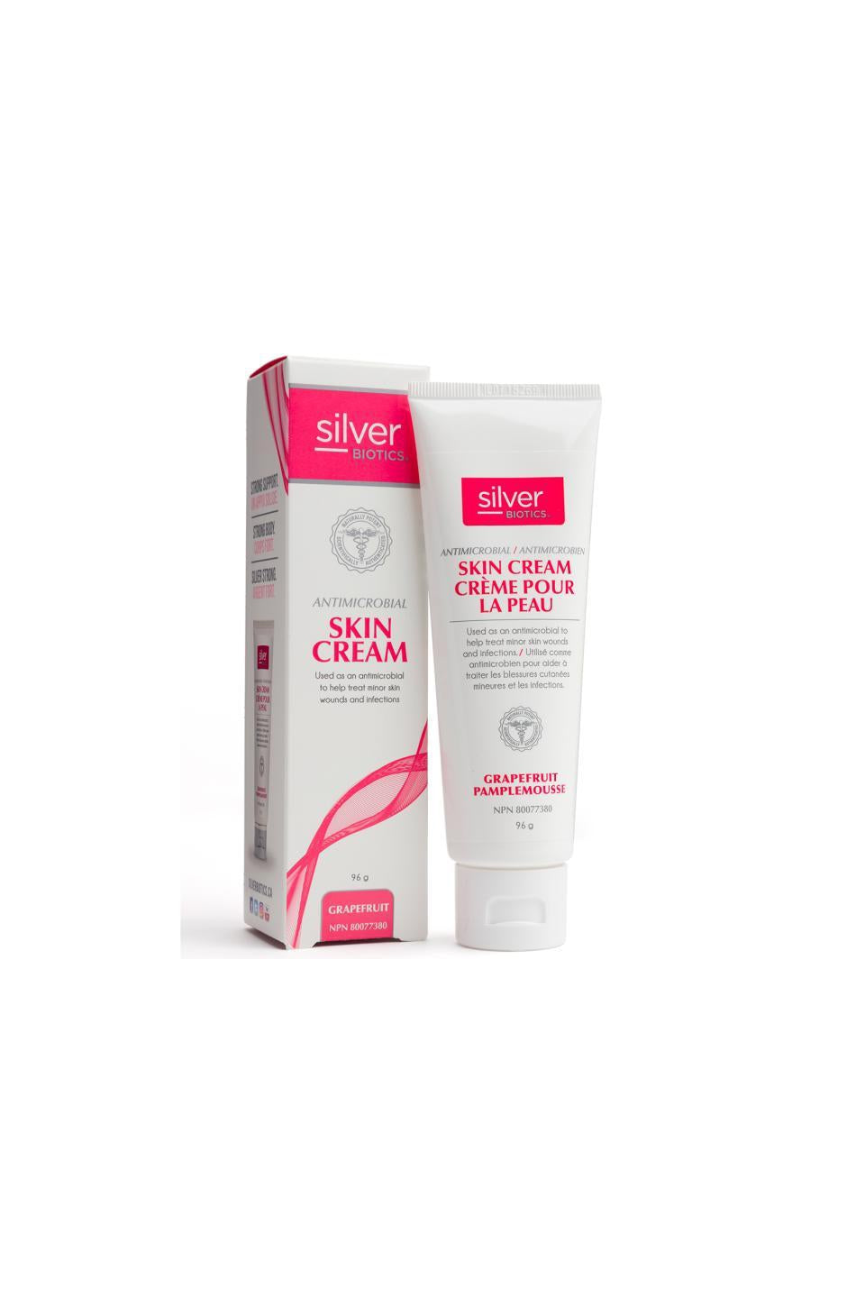 Silver Biotics Antimicrobial Skin Cream - Natural Grapefruit Scent 96g